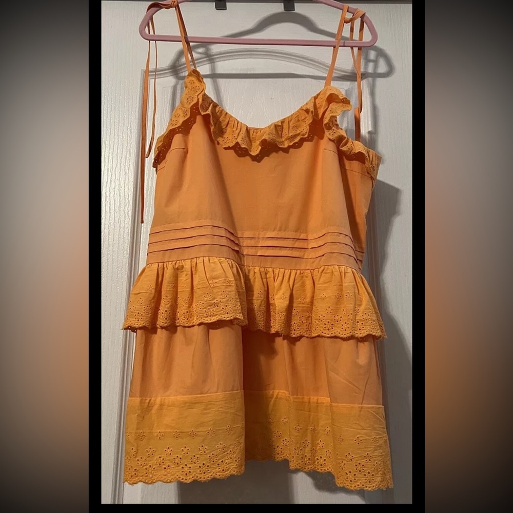 Anthropologie Tank Top Josephine Mare Mare Lg Eyelet Festival Beach Retro NWT - Picture 3 of 14